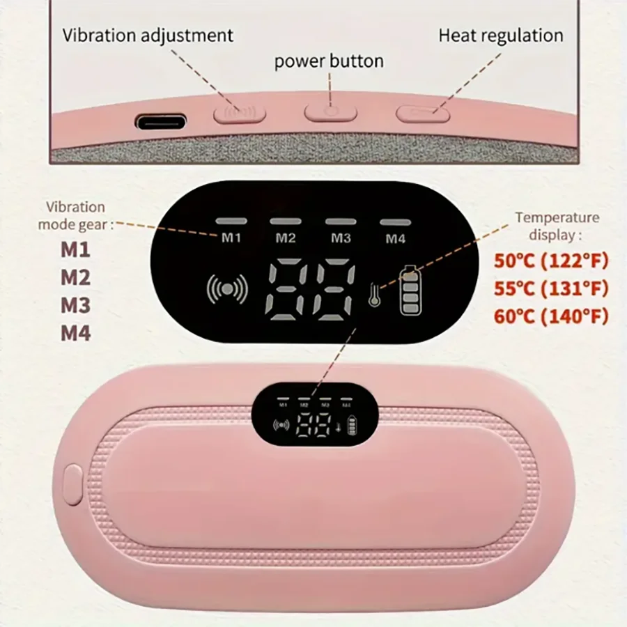 SmartBelt™ Menstrual Vibrating Heating Pad
