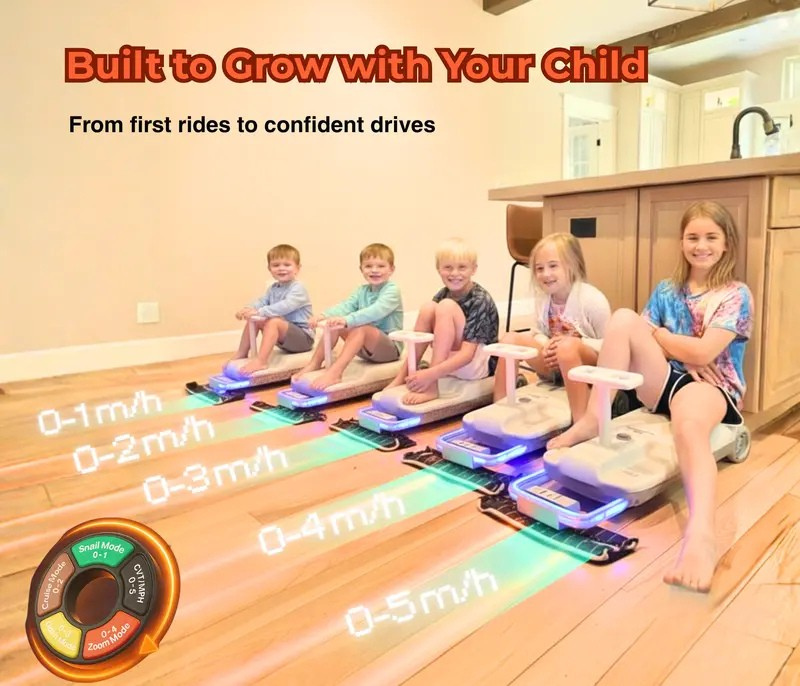 GoRide™ Electric Fun-Riding & Floor-Cleaning Go Kart