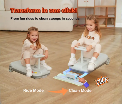 GoRide™ Electric Fun-Riding & Floor-Cleaning Go Kart